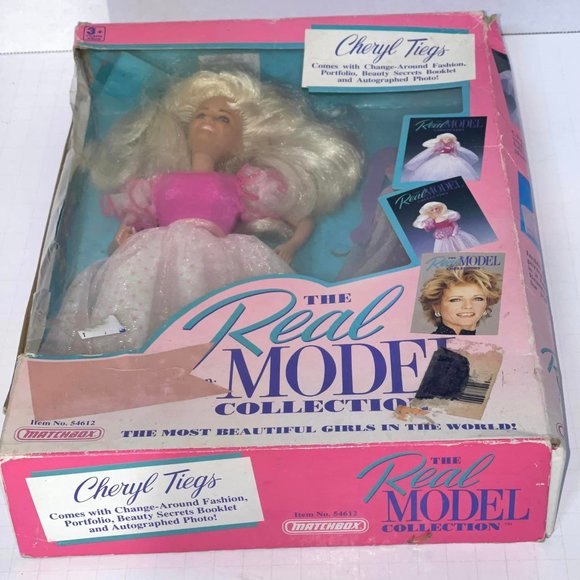 Vintage 1989 Matchbox the Real Model Collection Cheryl Tiegs Doll New In box . - Picture 10 of 10